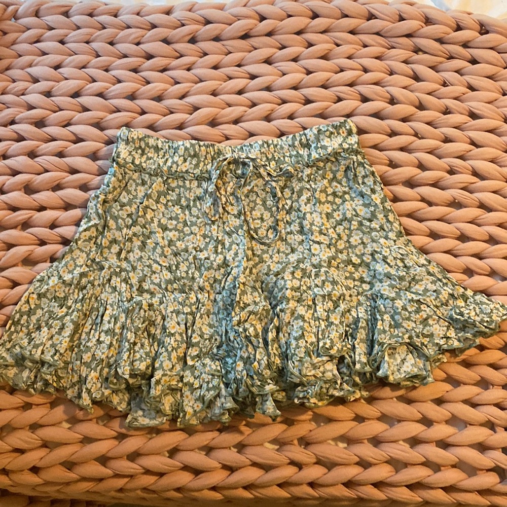 Sundae Muse Floral Mini Skirt
